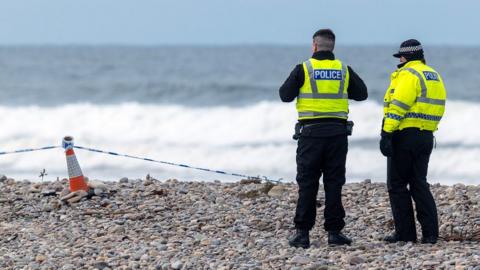 police at beach