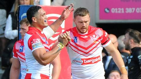 St Helens celebrate
