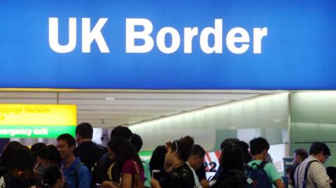 UK border controls at Heathrow airport