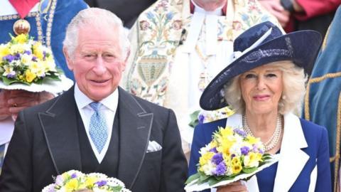 Charles and Camilla at the Maundy Service