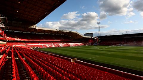 General view inside Nottingham Forest's City Ground