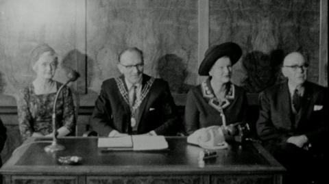 The mayor of Southampton and other dignitaries