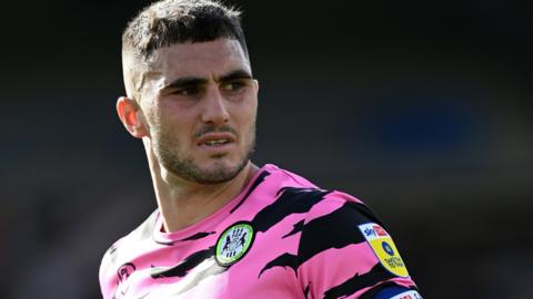 Jordan Moore-Taylor in action for Forest Green Rovers