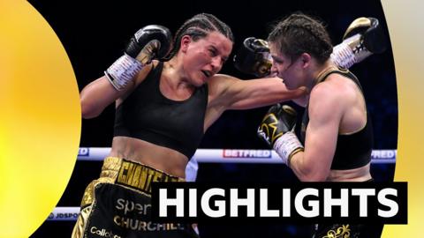 Katie Taylor and Chantelle Cameron box