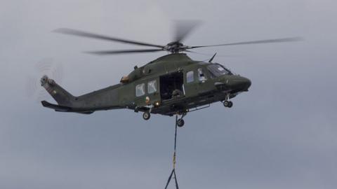 An Irish Air Corps AW139 helicopter