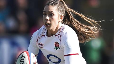 Holly Aitchison in action for England Women