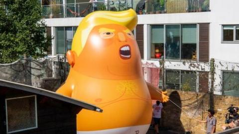 The Trump Baby balloon