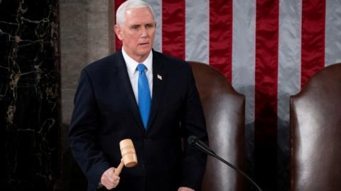 Mike Pence on 6 January 2021