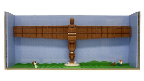 Lego model of Angel of the North