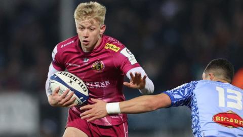 Josh Hodge in action for Exeter Chiefs