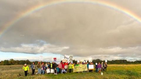 Findhorn Protest