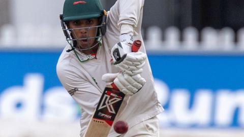 Leicestershire batsman Rishi Patel