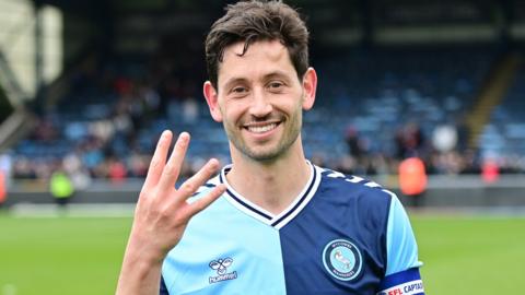 Joe Jacobson played his 400th and final game for Wycombe