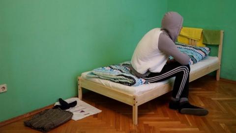 A photo purportedly showing a Chechen gay man who fled to Moscow. 17 April 2017