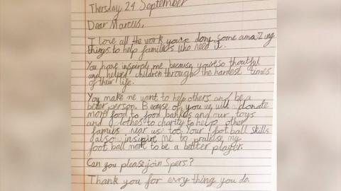 Letter to Marcus Rashford