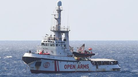 Open Arms ship, 15 Aug 19