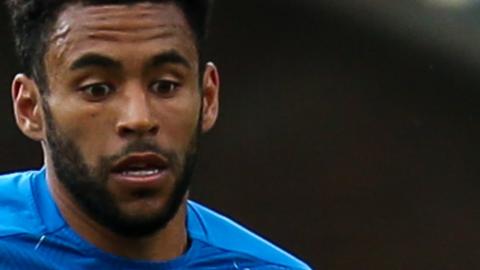 Nathan Thompson in action for Peterborough