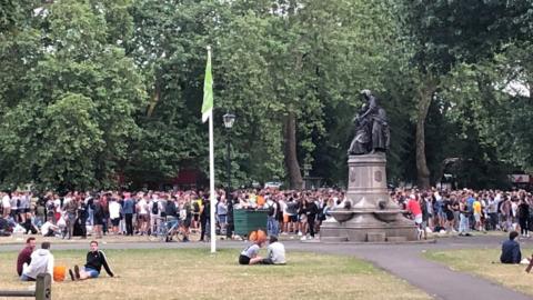 Gathering at Clapham Common