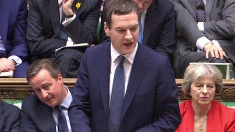 George Osborne in the Commons