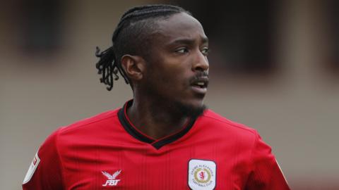 Omar Beckles in action for Crewe