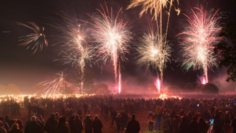 2022 fireworks at Heveningham Hall