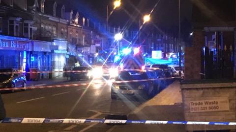 The scene of the collision on Waterloo Road in Smethwick