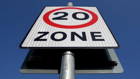 A 20mph sign