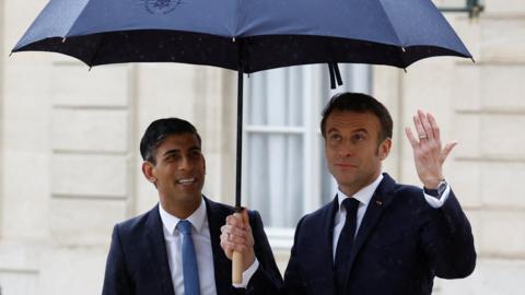 Rishi Sunak and Emmanuel Macron