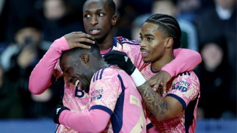 Leeds players celebrate