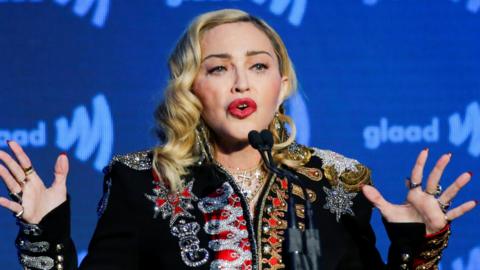 Madonna at the GLAAD awards on 4 May 2019