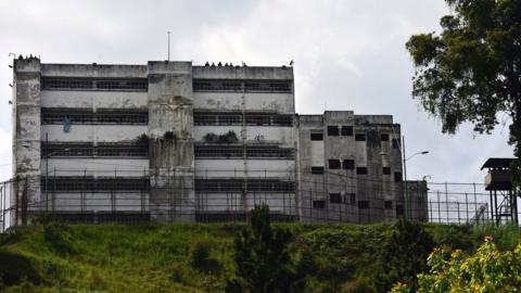 A view of the Ramo Verde penitentiary in Los Teques
