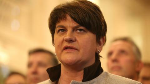 The DUP leader Arlene Foster was enterprise minister when she set up the botched RHI scheme in 2012