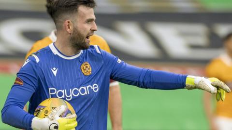 Motherwell goalkeeper Liam Kelly