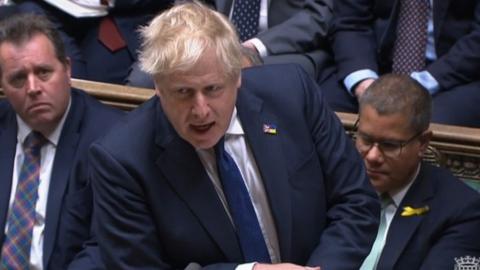 Boris Johnson in Commons 20 April