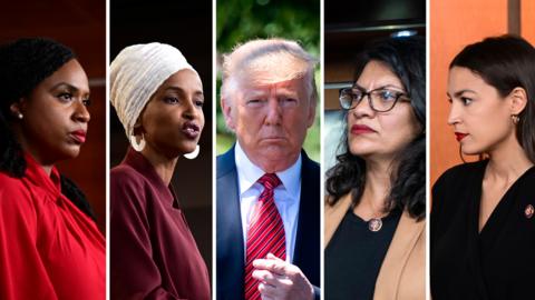 Donald Trump and the 'squad' of congresswomen