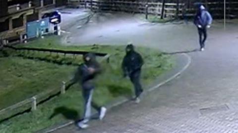 CCTV footage of the three men