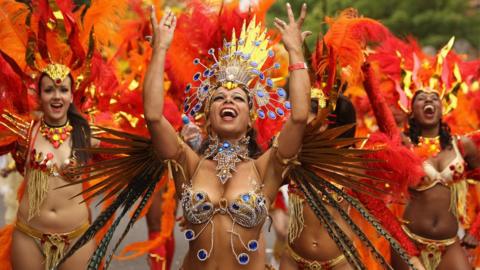 Performers at the Notting Hill Carnival