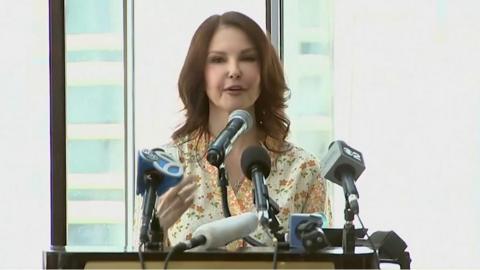 Ashley Judd speaking in New York