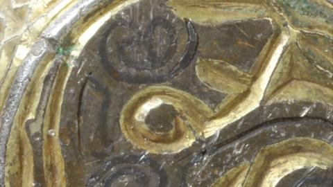 Close-up of mystery Anglo-Saxon object