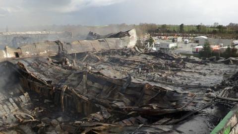 Ocado, Andover warehouse fire