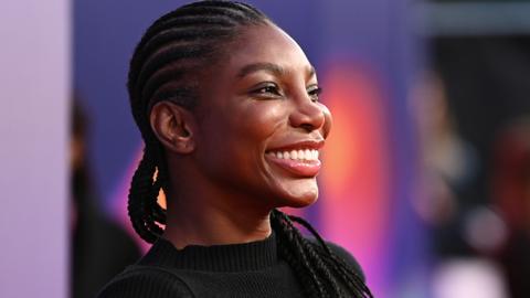 Michaela Coel attends "The Kitchen" Closing Night Gala premiere during the 67th BFI London Film Festival at The Royal Festival Hall on October 15, 2023 in London, England