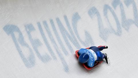 Britain's Laura Deas in action at the 2022 Winter Olympics in China