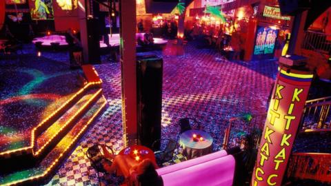 Interior view of the KitKatClub in Berlin