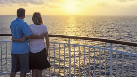 couple on cruise ship