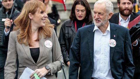 Angela Rayner and Jeremy Corbyn