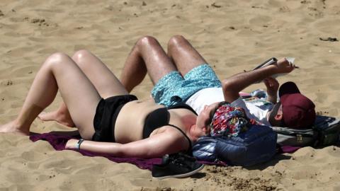 Couple on a beach