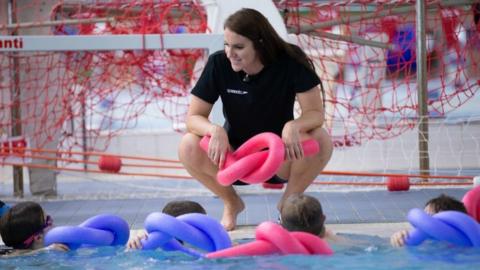 Jazz Carlin at the Wales National Pool in Swansea