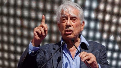 Peruvian Nobel laureate Mario Vargas Llosa calls for 'unity' in Spain