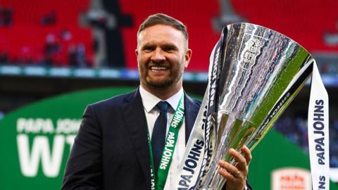 Ian Evatt guided Bolton Wanderers to victory in the Papa Johns Trophy final at Wembley this season