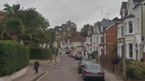 Google StreetView image of houses on Onslow Road